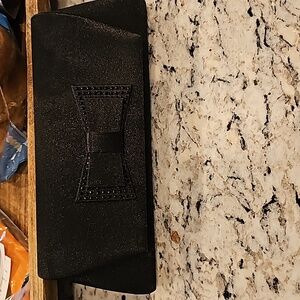 Black evening clutch purse